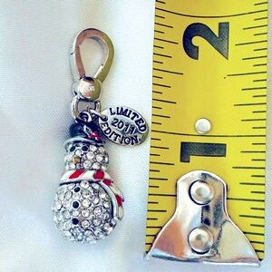 Authentic Vintage Juicy Couture Rare 2011 Ltd Edition Pave Snowman Charm